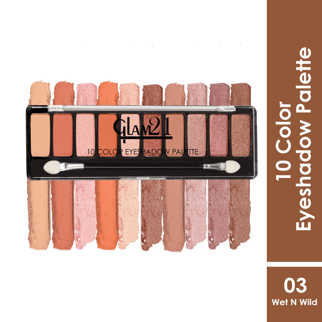 GLAM21 10 Colors Eyeshadow Palette