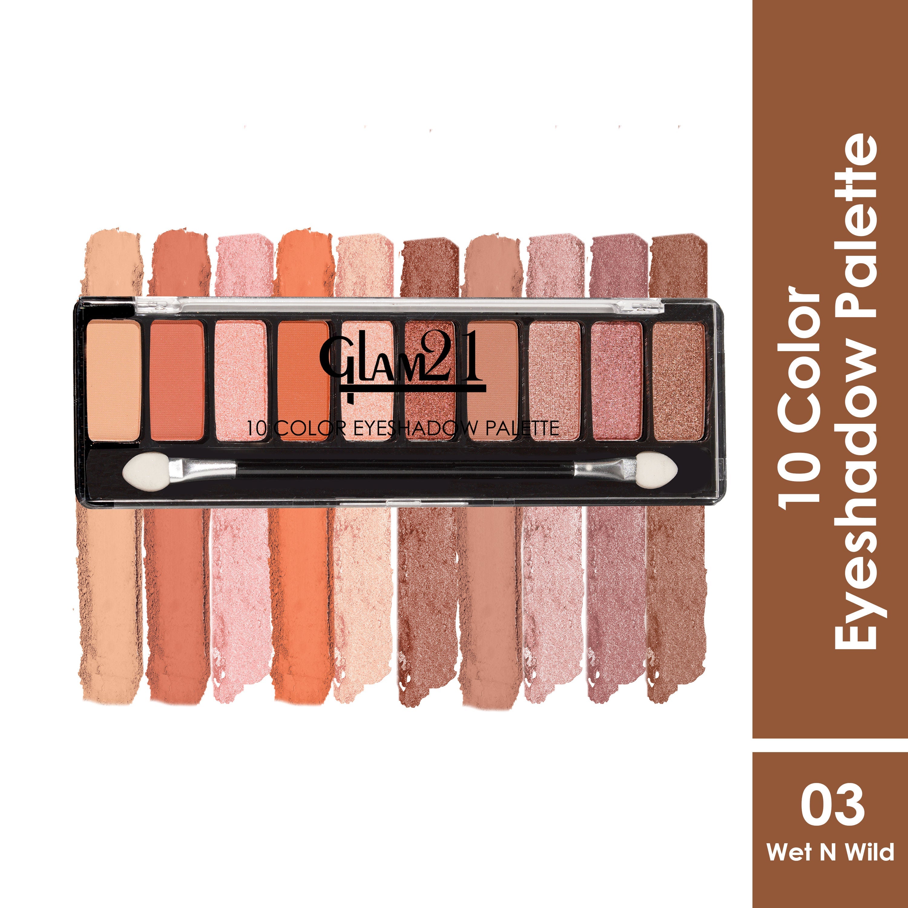 GLAM21 10 Colors Eyeshadow Palette