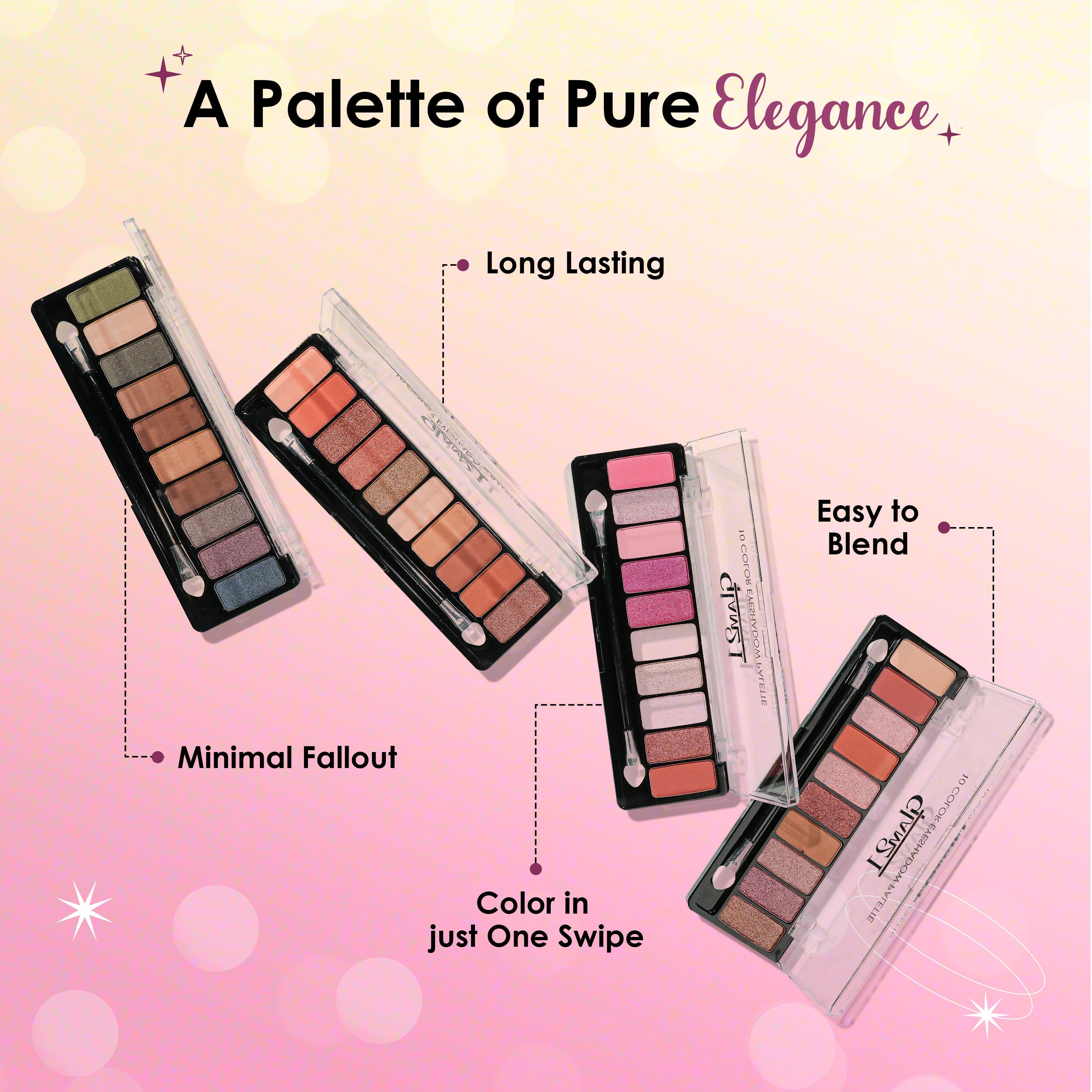 GLAM21 10 Colors Eyeshadow Palette