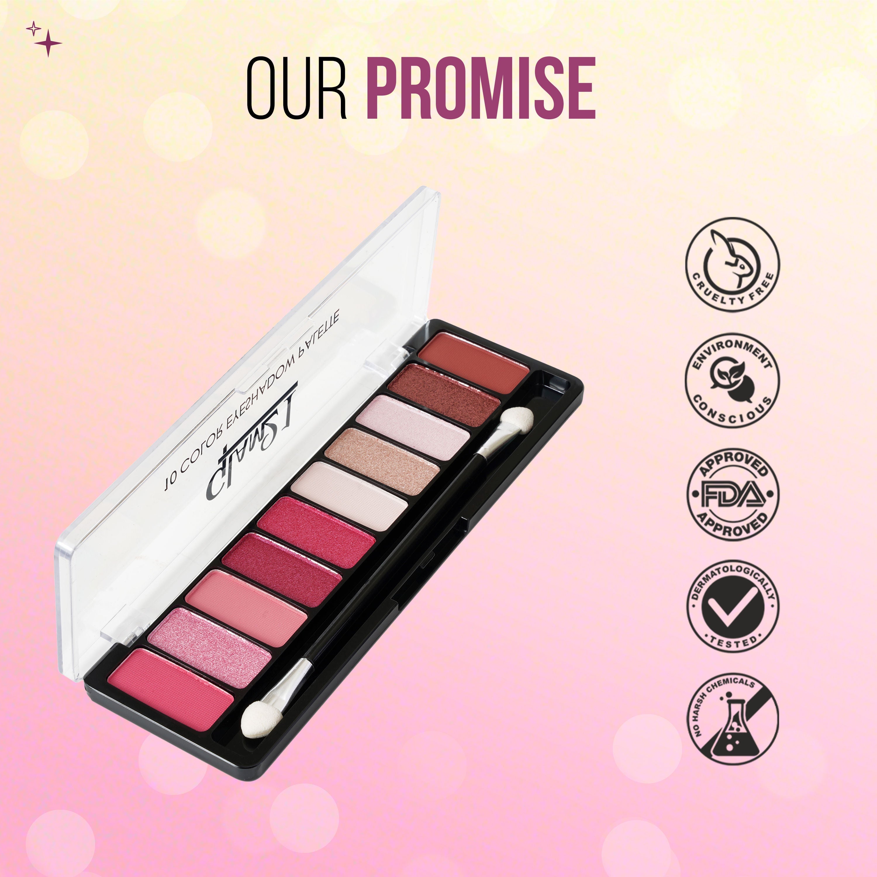 GLAM21 10 Colors Eyeshadow Palette