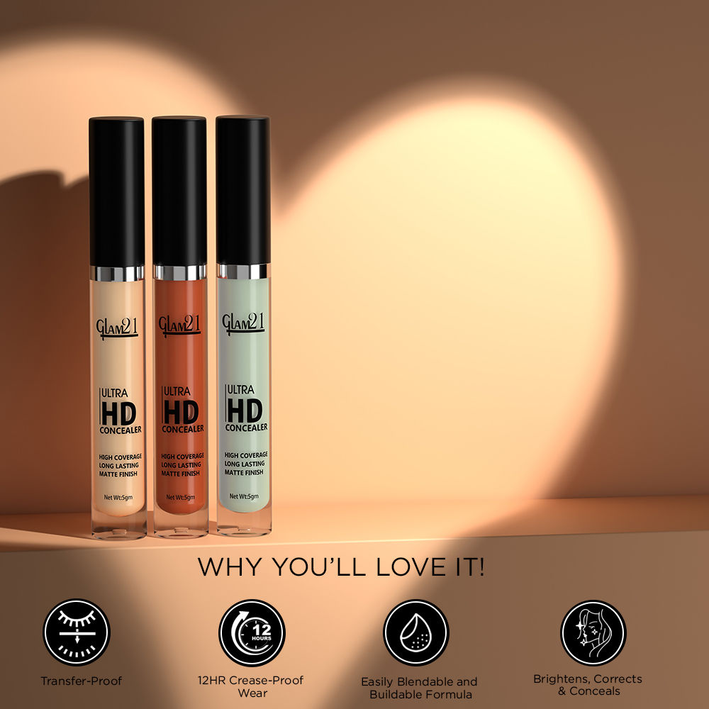 GLAM21 Ultra HD Liquid Concealer For HD Finish