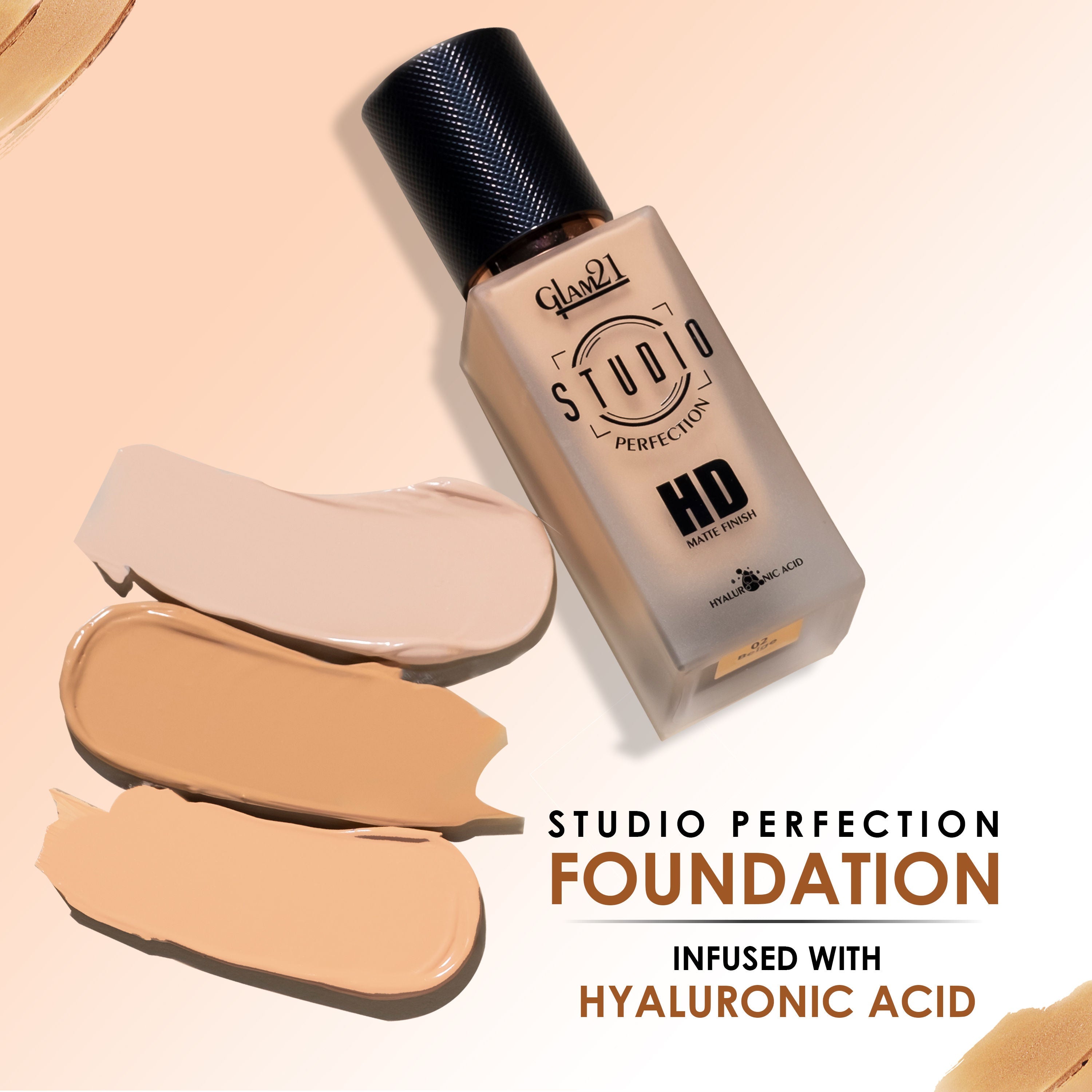 GLAM21 Studio Perfection HD Matte Long Stay Water Proof Foundation