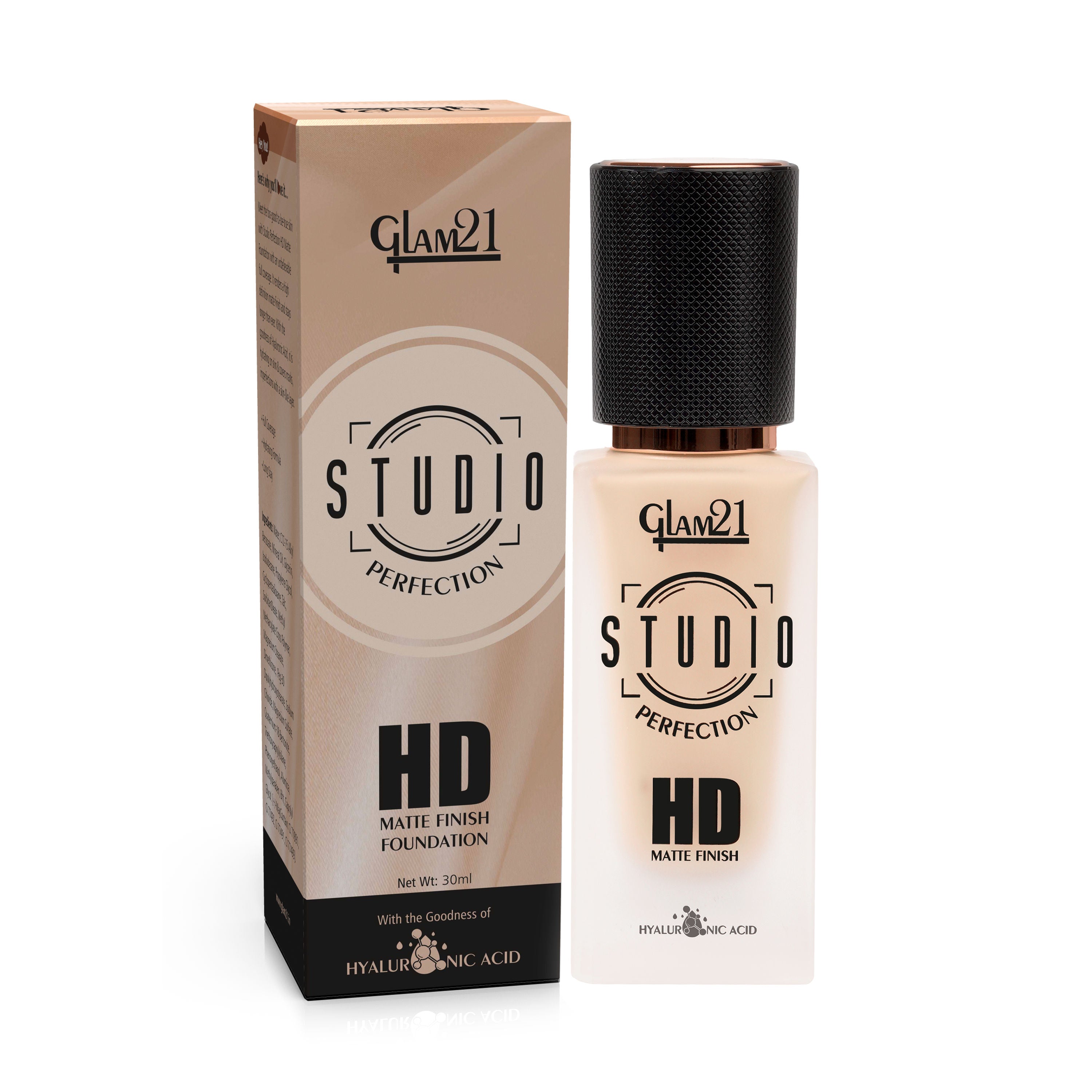 GLAM21 Studio Perfection HD Matte Long Stay Water Proof Foundation
