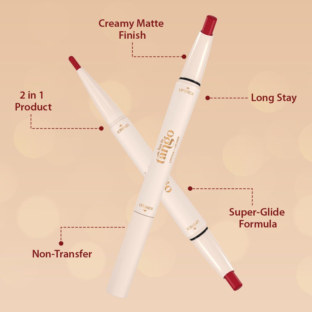GLAM21 Two To Tango Lip Liner + Lipstick Duo