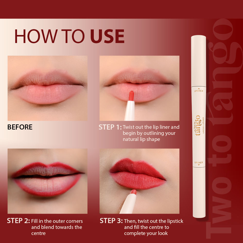 GLAM21 Two To Tango Lip Liner + Lipstick Duo