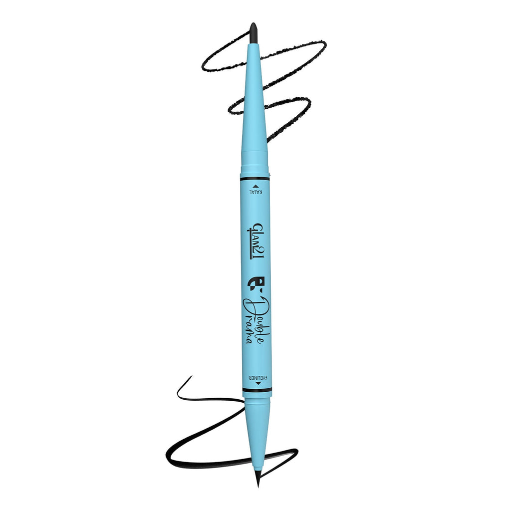 GLAM21 Intense Black 24Hours Double Drama Duo Kajal + Eyeliner