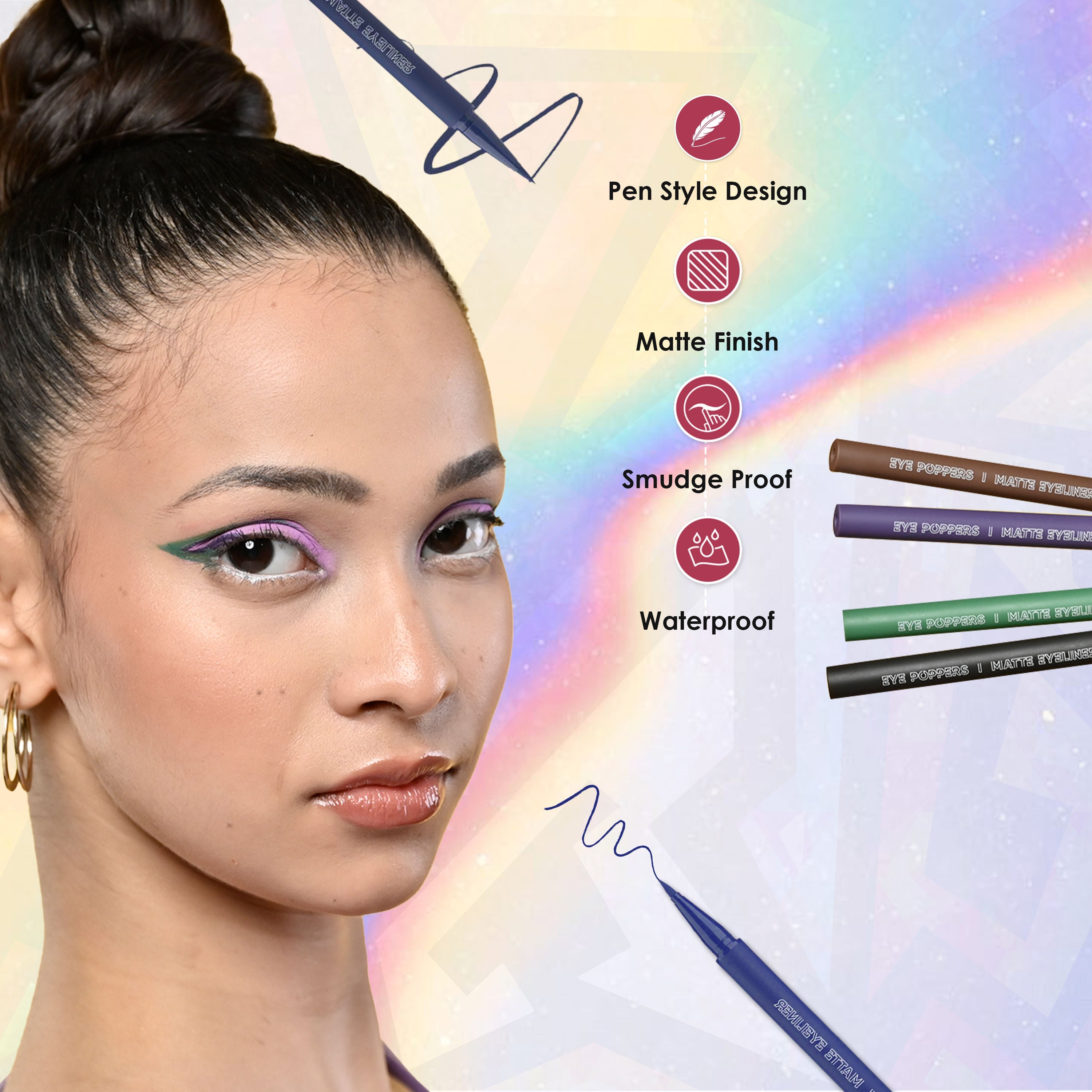 GLAM21 Eye Poppers Matte Eyeliner