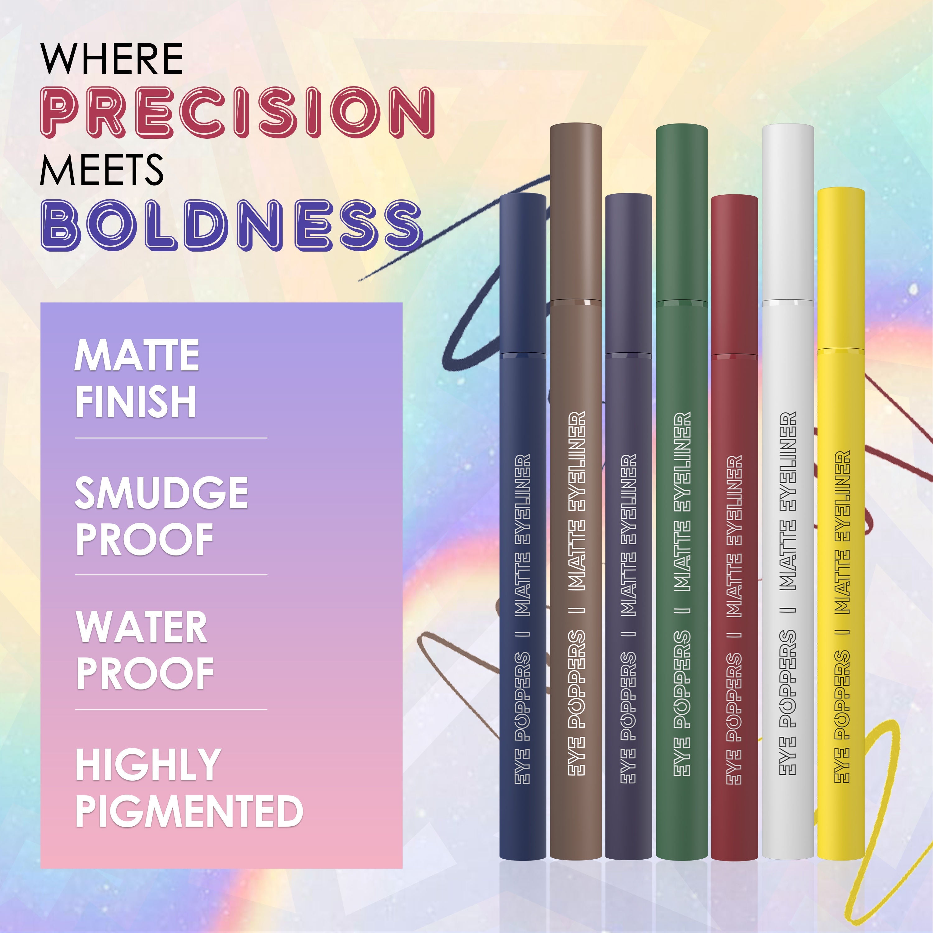GLAM21 Eye Poppers Matte Eyeliner