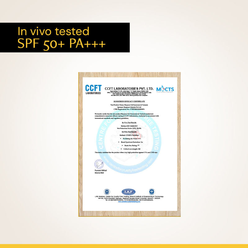 Deconstruct Gel Sunscreen SPF 50+ PA+++, No White Cast, Lightweight, Non-Greasy - In - Vivo Tested