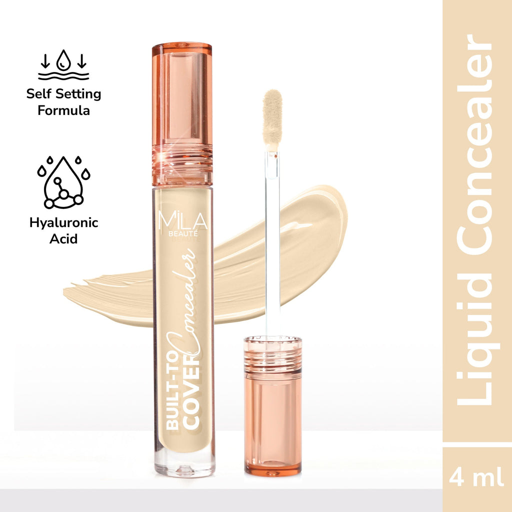 Mila Beauté Built To Cover Matte Liquid Concealer With SPF 15 & Hyaluronic Acid