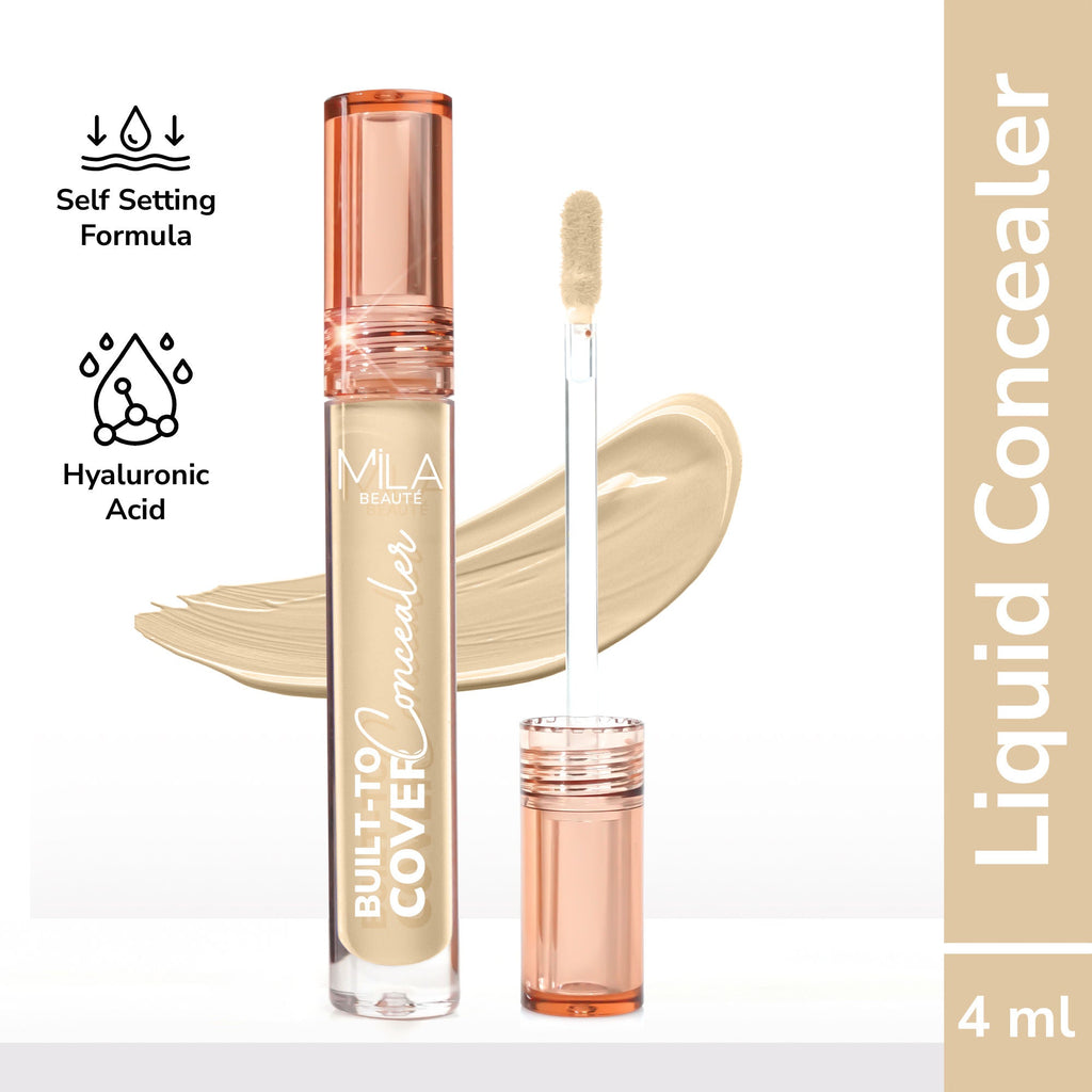 Mila Beauté Built To Cover Matte Liquid Concealer With SPF 15 & Hyaluronic Acid