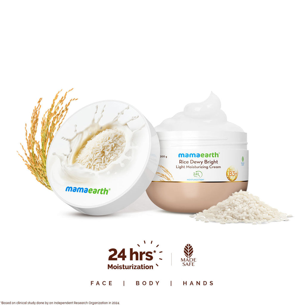 Mamaearth Rice Dewy Bright Light Moisturizing Cream