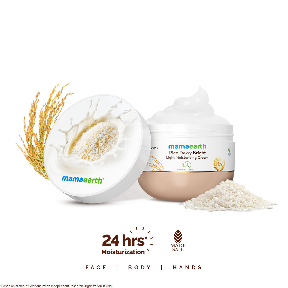Mamaearth Rice Dewy Bright Light Moisturizing Cream