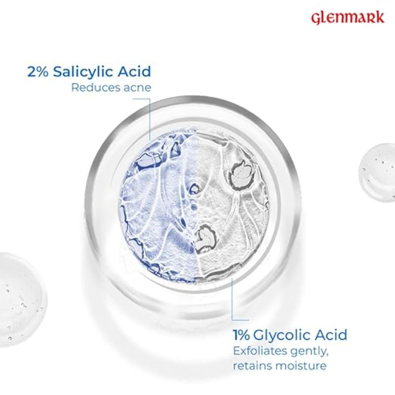 D'Acne Foaming Face Wash, Visible Acne Reduction in 10 Days, 2% Salicylic Acid & 1% Glycolic Acid