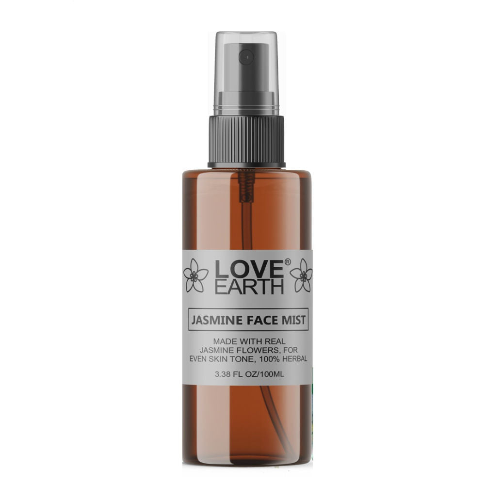 Love Earth Jasmine Mogra Face Mist Toner with Jasmine Oil for Instant Glow & Even Skin Tone