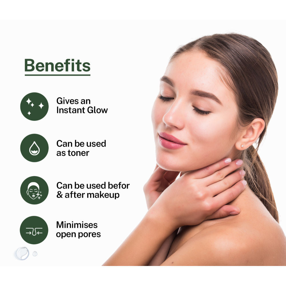 Love Earth Jasmine Mogra Face Mist Toner with Jasmine Oil for Instant Glow & Even Skin Tone