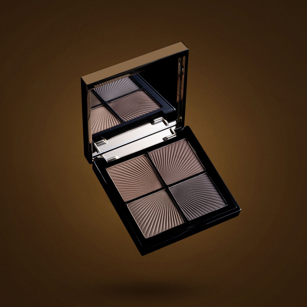 PAC Spotlight Eyebrow Palette X4 - Longlasting Micro Fine Powder Formula, Pigmented Natural Shades