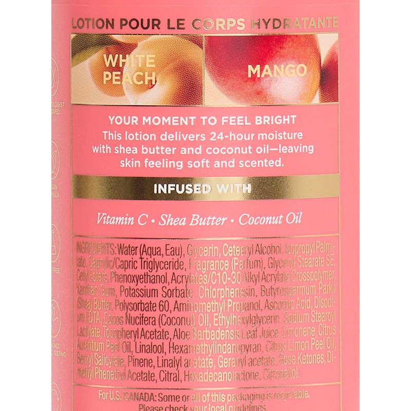 Victoria's Secret White Peach Mango Natural Beauty Body Lotion