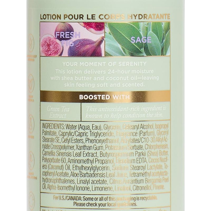 Victoria's Secret Fresh Fig Sage Natural Beauty Body Lotion