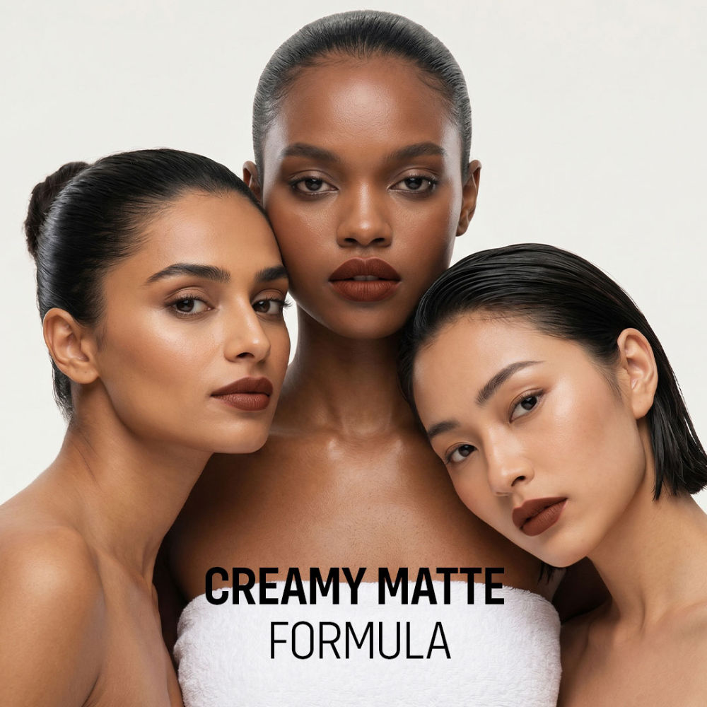 Flicka Lip Poetry Creamy Matte Lipstick Intense Pigment Easy Apply Smooth Finish