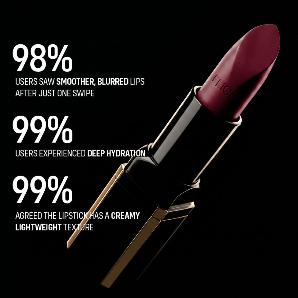Flicka Lip Poetry Creamy Matte Lipstick Intense Pigment Easy Apply Smooth Finish