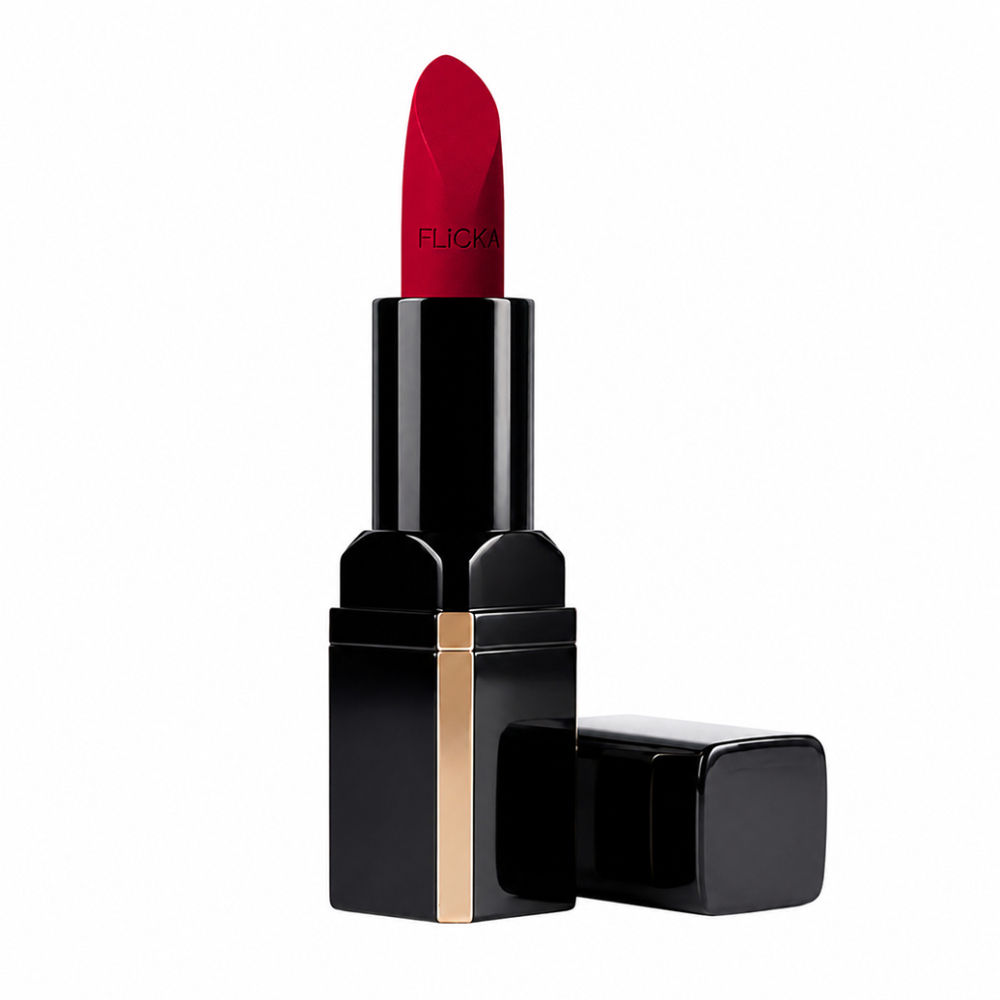 Flicka Lip Poetry Creamy Matte Lipstick Intense Pigment Easy Apply Smooth Finish