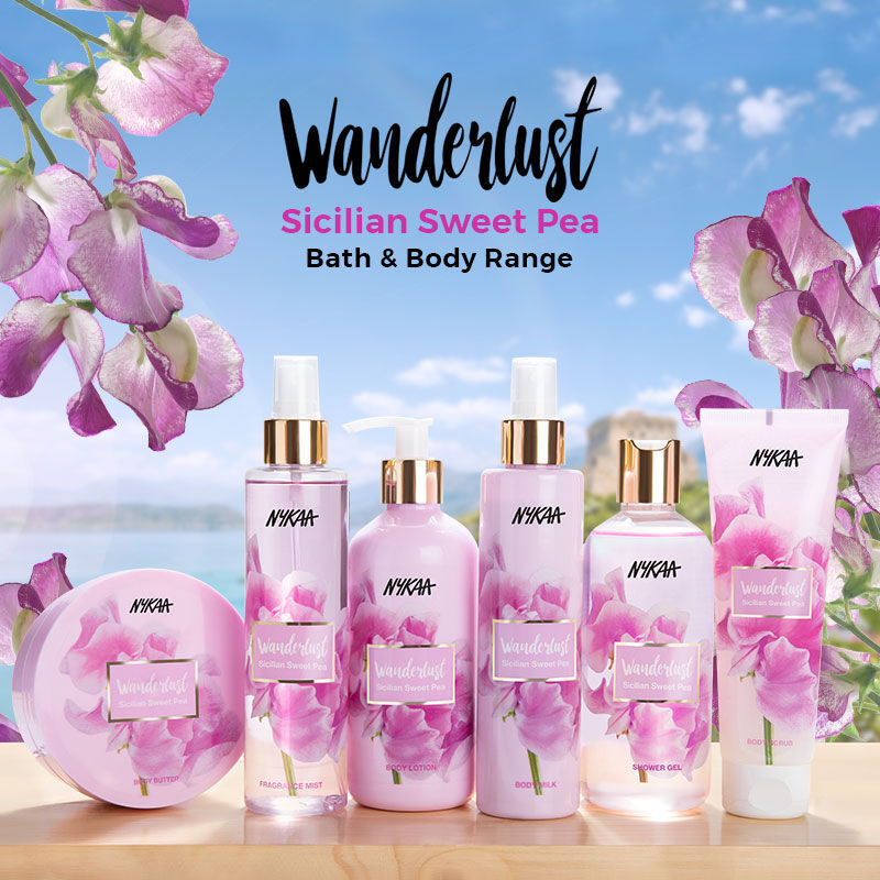 Wanderlust Sicilian Sweet Pea Floral Perfume Body Wash