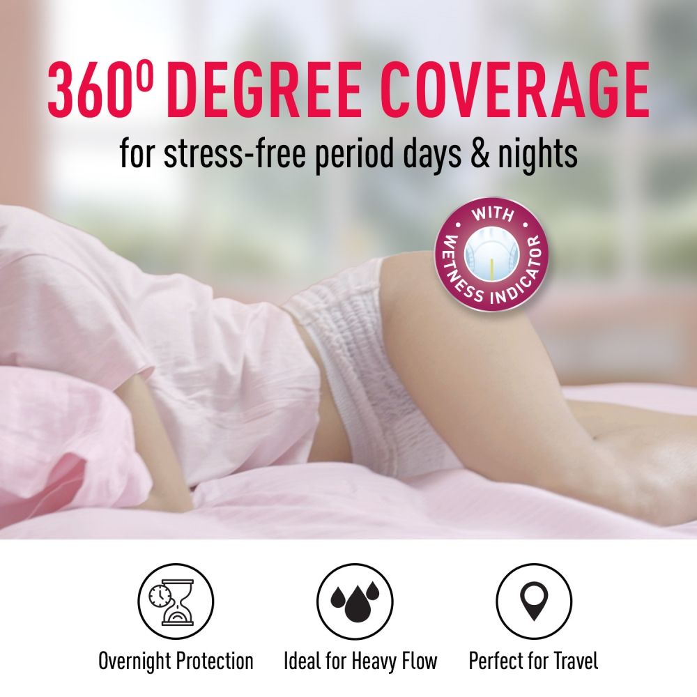 Sirona Disposable Period Panties XL-XXL For Heavy Flow, 360 Protection ,No Leakage Or Rashes
