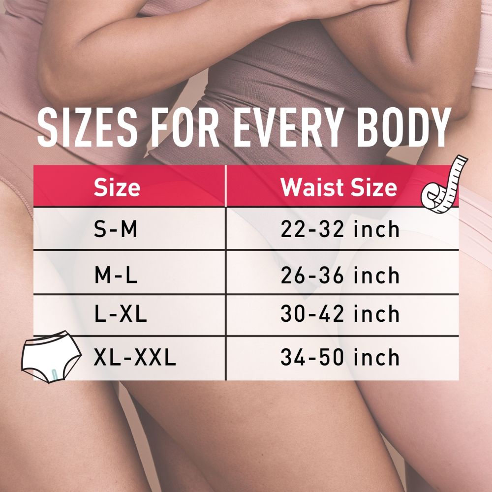 Sirona Disposable Period Panties XL-XXL For Heavy Flow, 360 Protection ,No Leakage Or Rashes