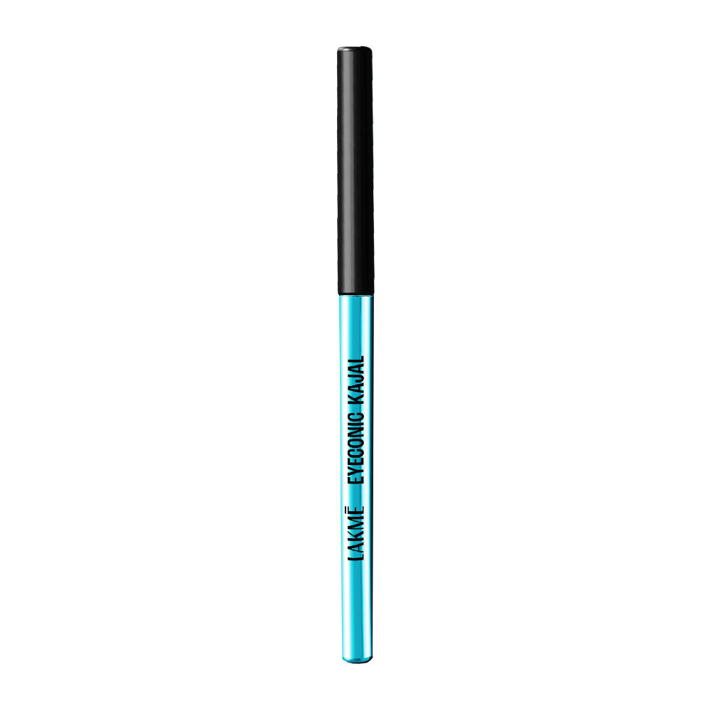 Lakme 9 to 5 Eyeconic Kajal, Waterproof, Smudgeproof, lasts 24 Hrs, Sparkling Black