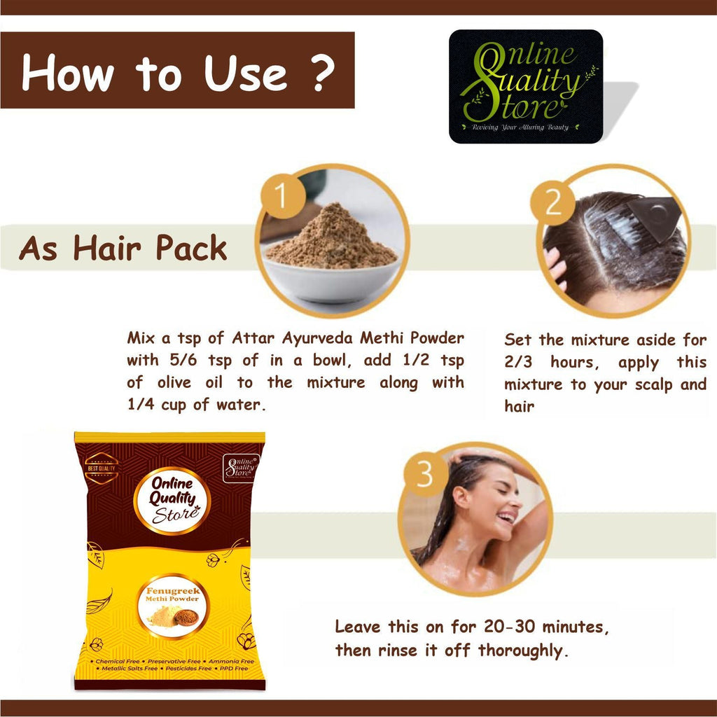 Online Quality Store Fenugreek (methi) Powder For Hair Growth