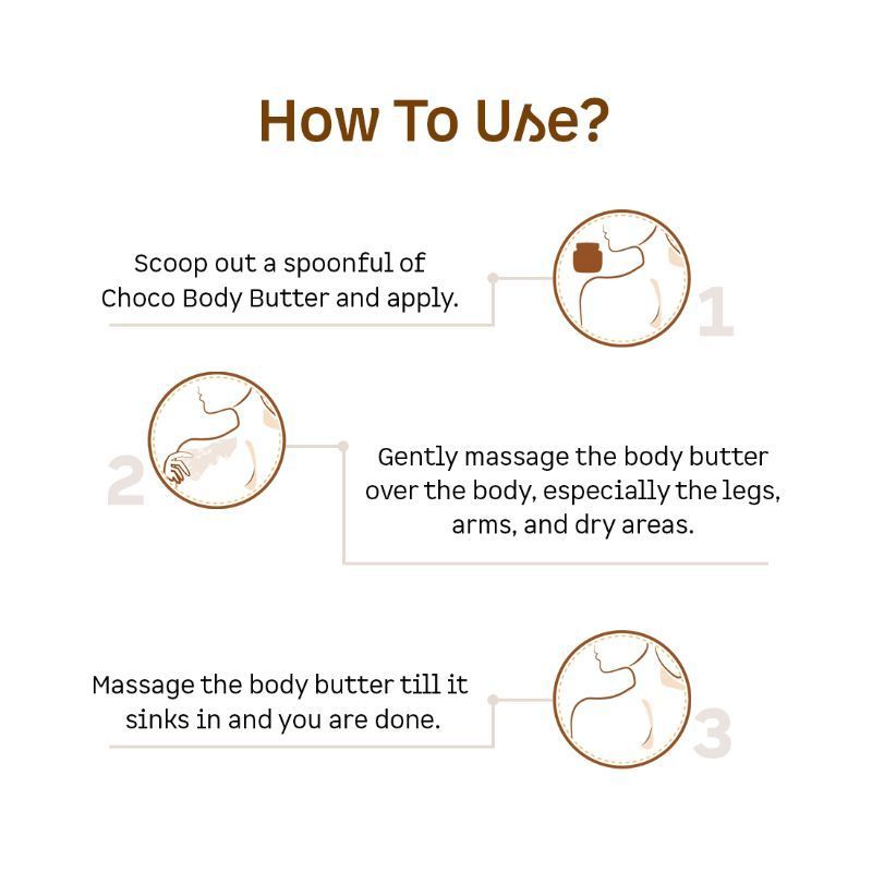 MCaffeine Choco & Shea Body Butter - 72Hrs Moisturization & Stretch Marks Reduction