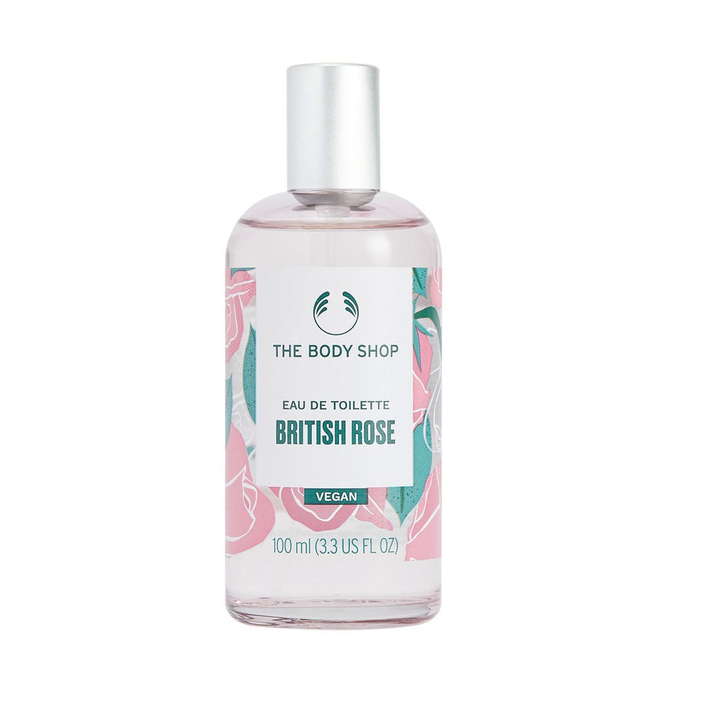The Body Shop British Rose Eau De Toilette, Long-Lasting Floral Fragrance, 91% Natural