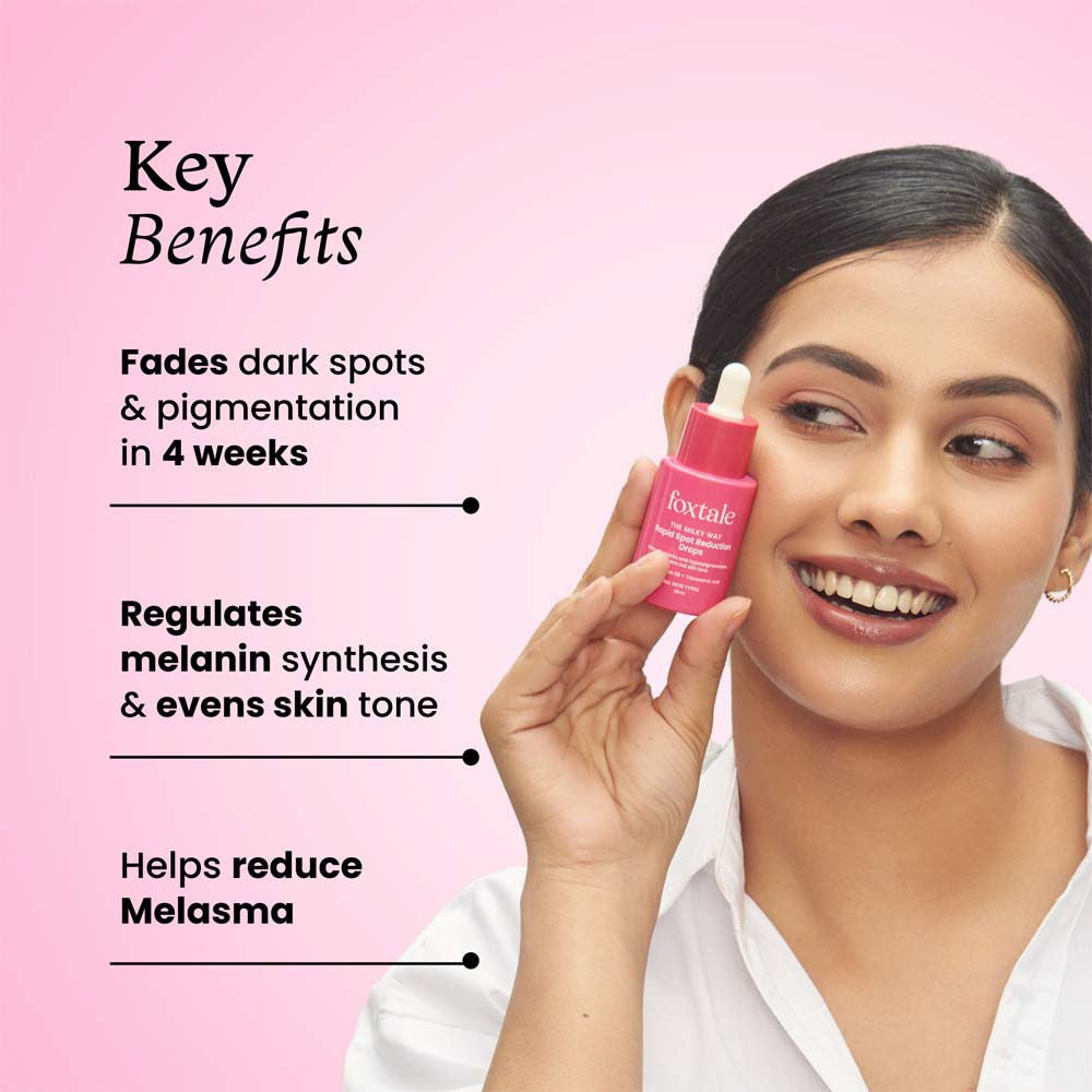 Foxtale Rapid Spot Reduction Drops With 3% Tranexamic Acid & Niacinamide, Treat Marks & Pigmentation