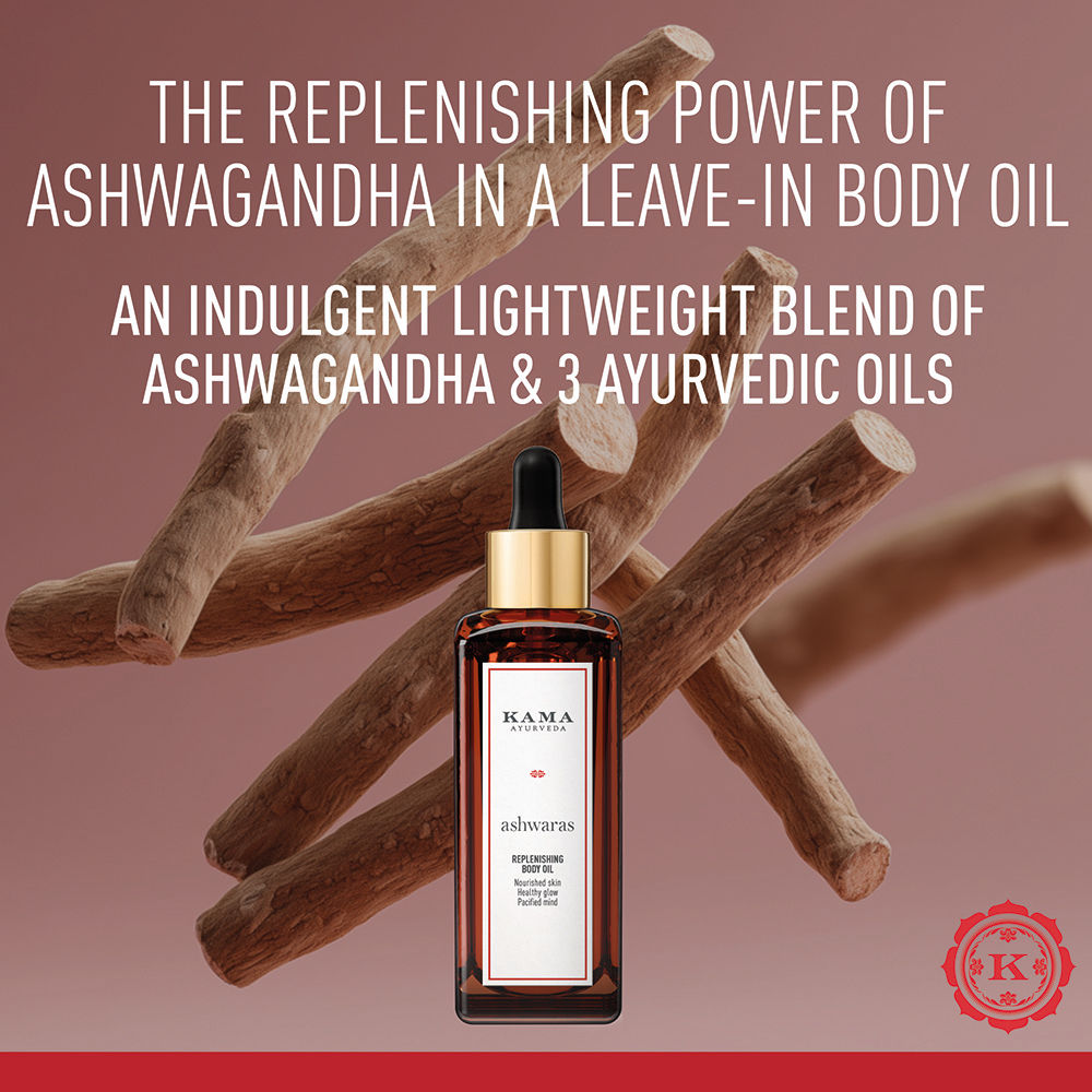 Kama Ayurveda Ashwaras Replenishing Body Oil - Leave-in Body Oil for Daily Use