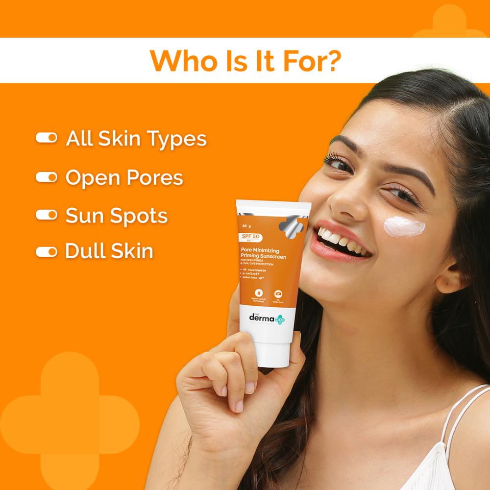 The Derma Co Pore Minimizing Priming Sunscreen