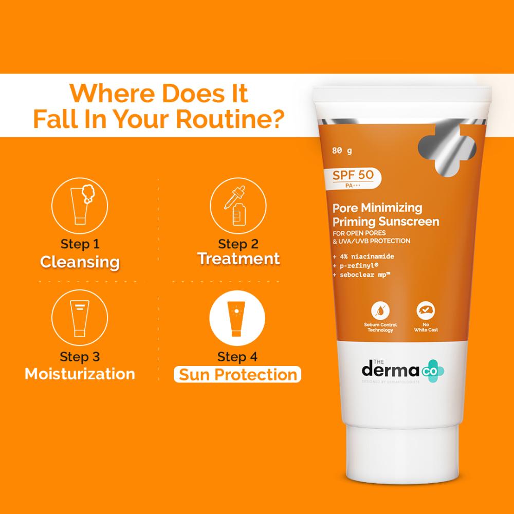 The Derma Co Pore Minimizing Priming Sunscreen