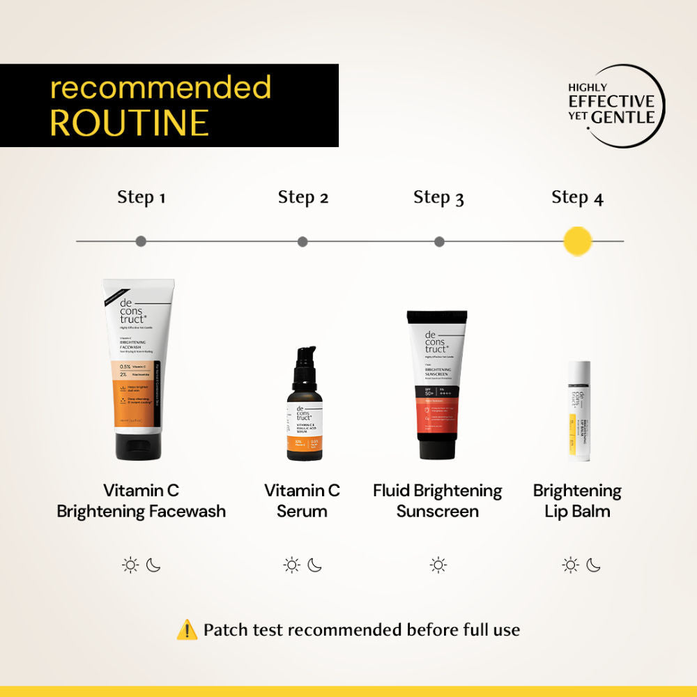 Deconstruct Brightening Lip Balm SPF 50, Moisturizes & Brightens Lips
