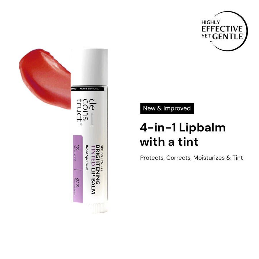 Deconstruct Brightening Tinted Lip Balm SPF 50, Moisturizes & Brightens