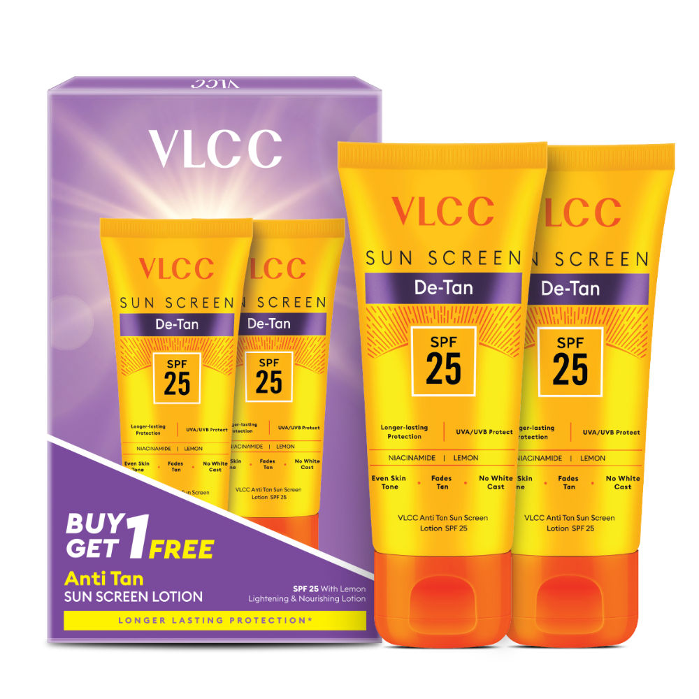 VLCC De-Tan Sun Screen Lotion SPF 25 PA+ - Buy One Get One