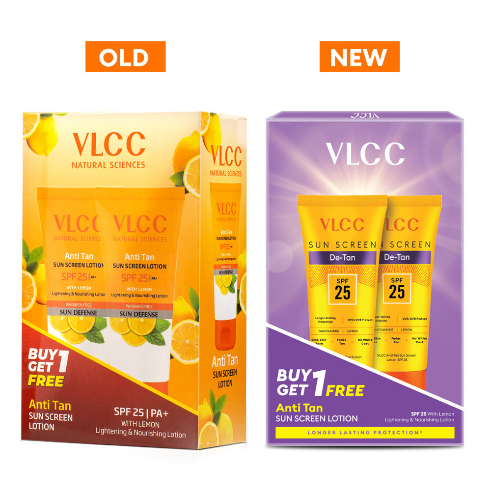 VLCC De-Tan Sun Screen Lotion SPF 25 PA+ - Buy One Get One