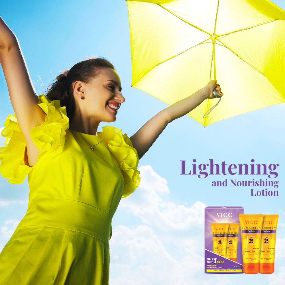 VLCC De-Tan Sun Screen Lotion SPF 25 PA+ - Buy One Get One