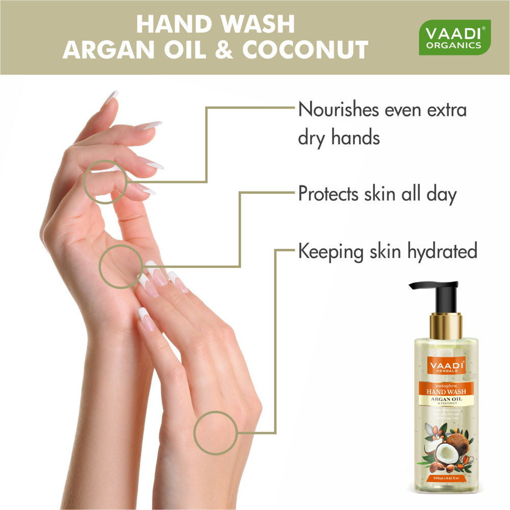 Vaadi Herbals Instaglow Argan Oil & Coconut Hand Wash