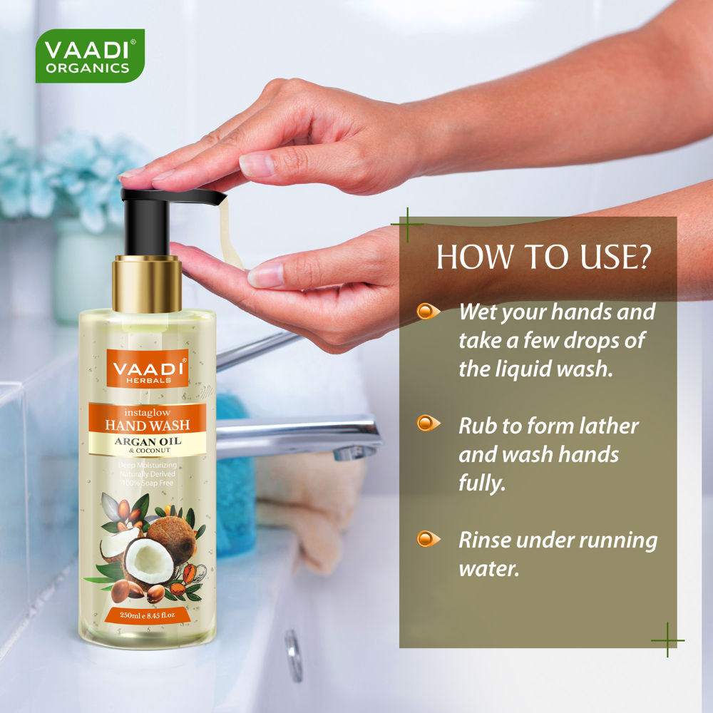 Vaadi Herbals Instaglow Argan Oil & Coconut Hand Wash