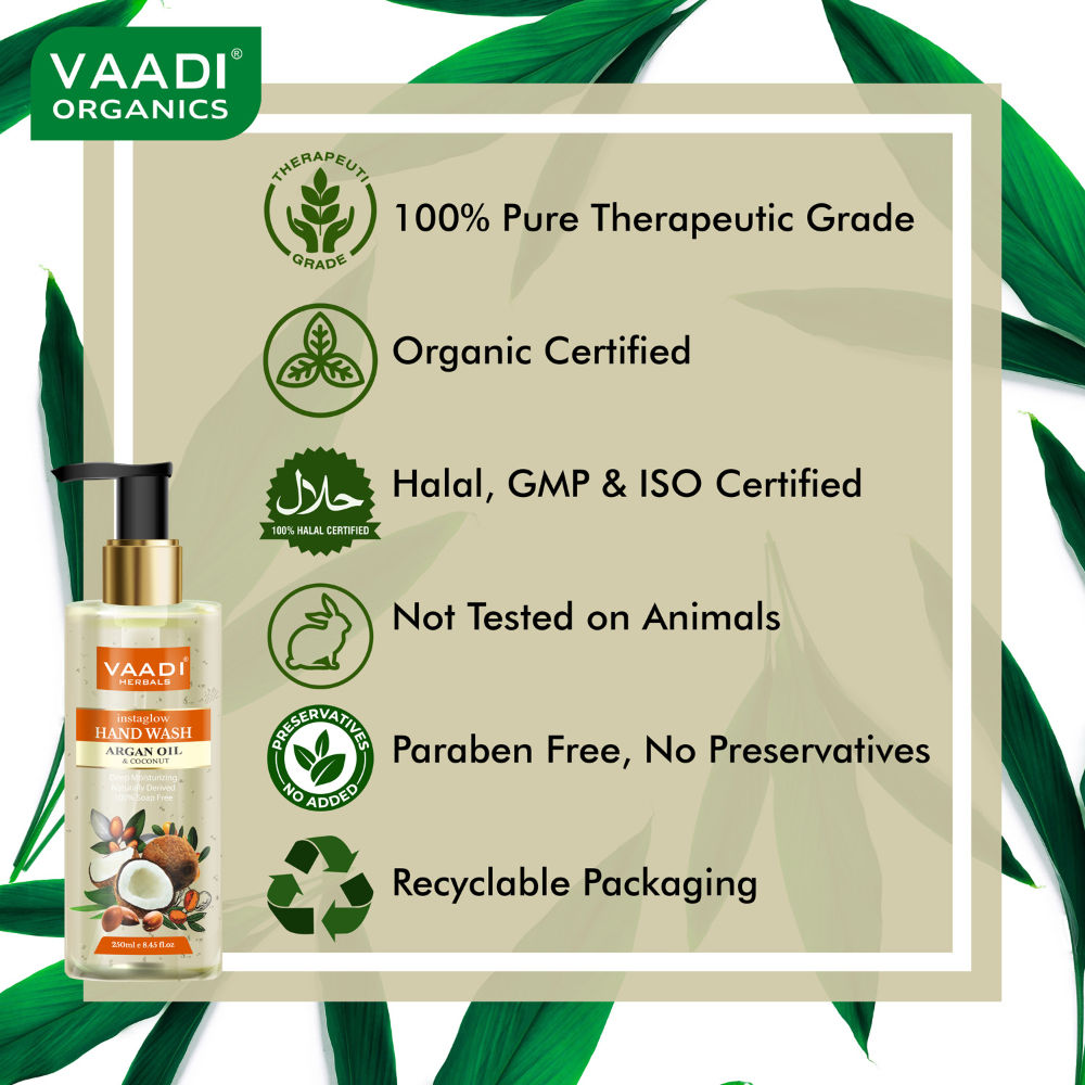 Vaadi Herbals Instaglow Argan Oil & Coconut Hand Wash