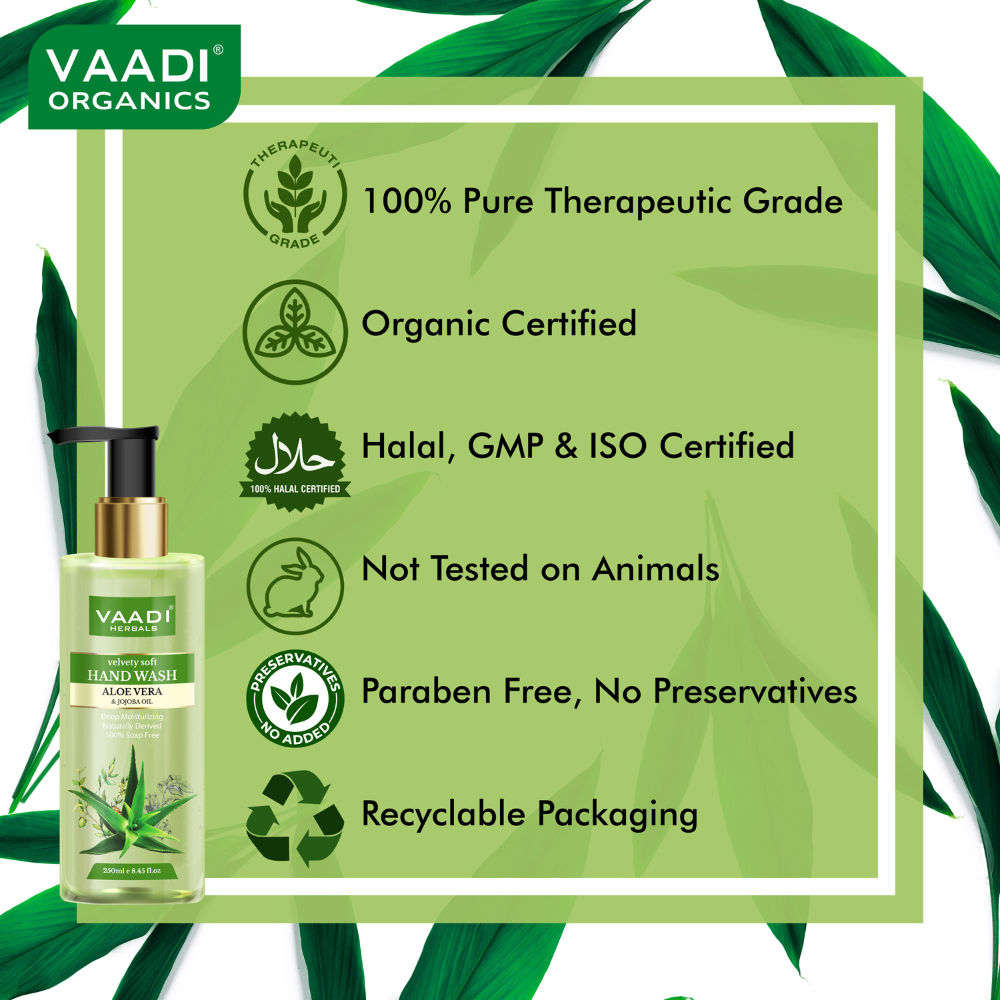 Vaadi Herbals Velvety Soft Aloe Vera & Jojoba Oil Hand Wash
