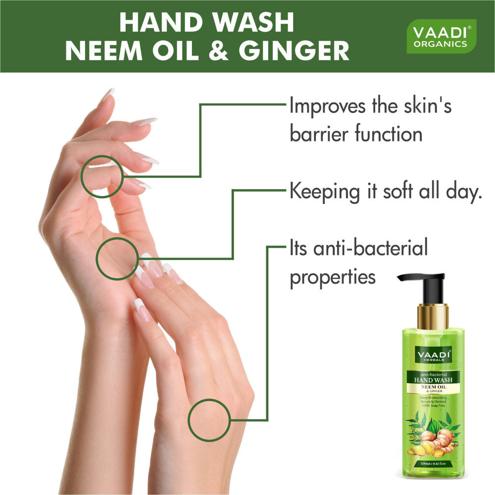 Vaadi Herbals Anti-Bacterial Neem Oil & Ginger Hand Wash