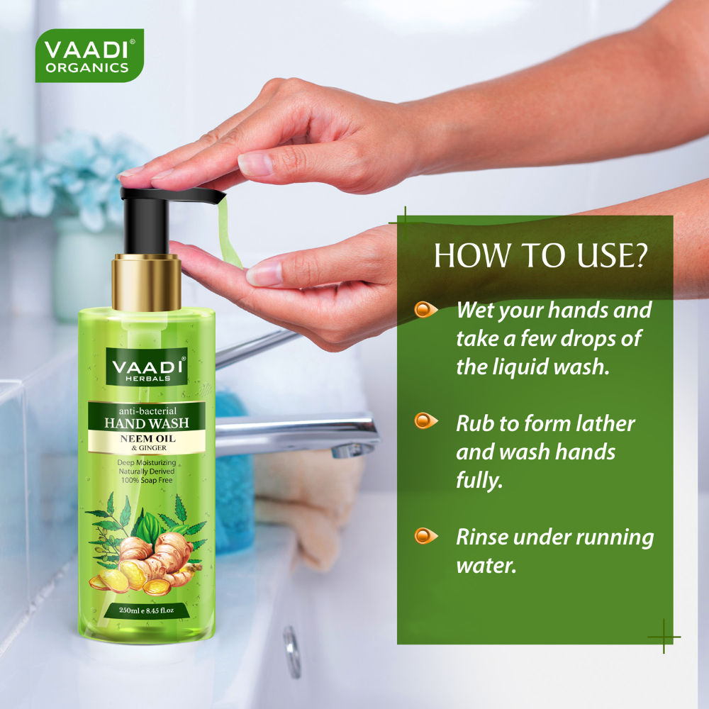 Vaadi Herbals Anti-Bacterial Neem Oil & Ginger Hand Wash