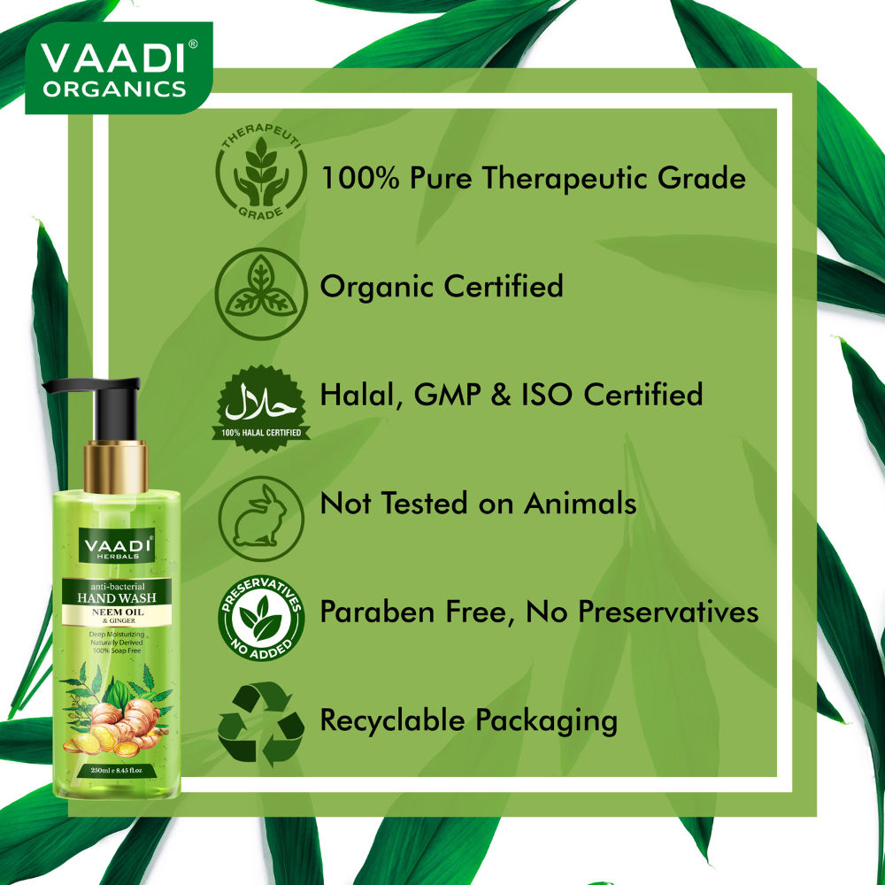 Vaadi Herbals Anti-Bacterial Neem Oil & Ginger Hand Wash