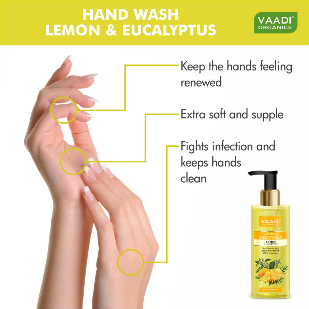 Vaadi Herbals Skin-Detox Lemon & Eucalyptus Hand Wash